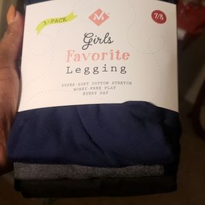 Girls Leggins 3pk